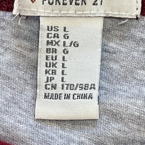 FOREVER 21 NASHVILLE 1978 t-shirt Large short sleeve gray - Picture 3 of 3